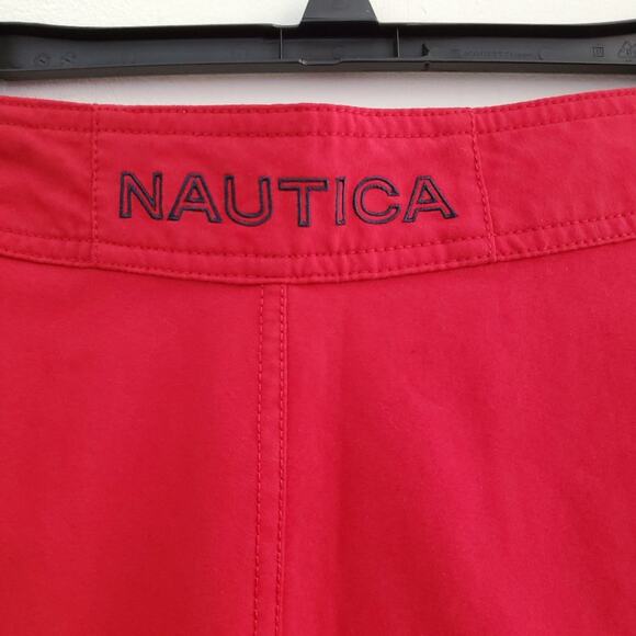Nautica Men's Red Swim Trunks 36W - Picture 6 of 8